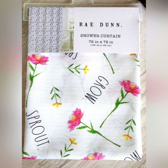 Rae Dunn Shower Curtain - Picture 1 of 6